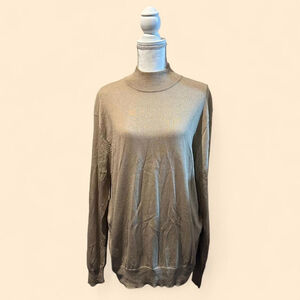 Jos. A. Bank Mock Neck Beige Sweater